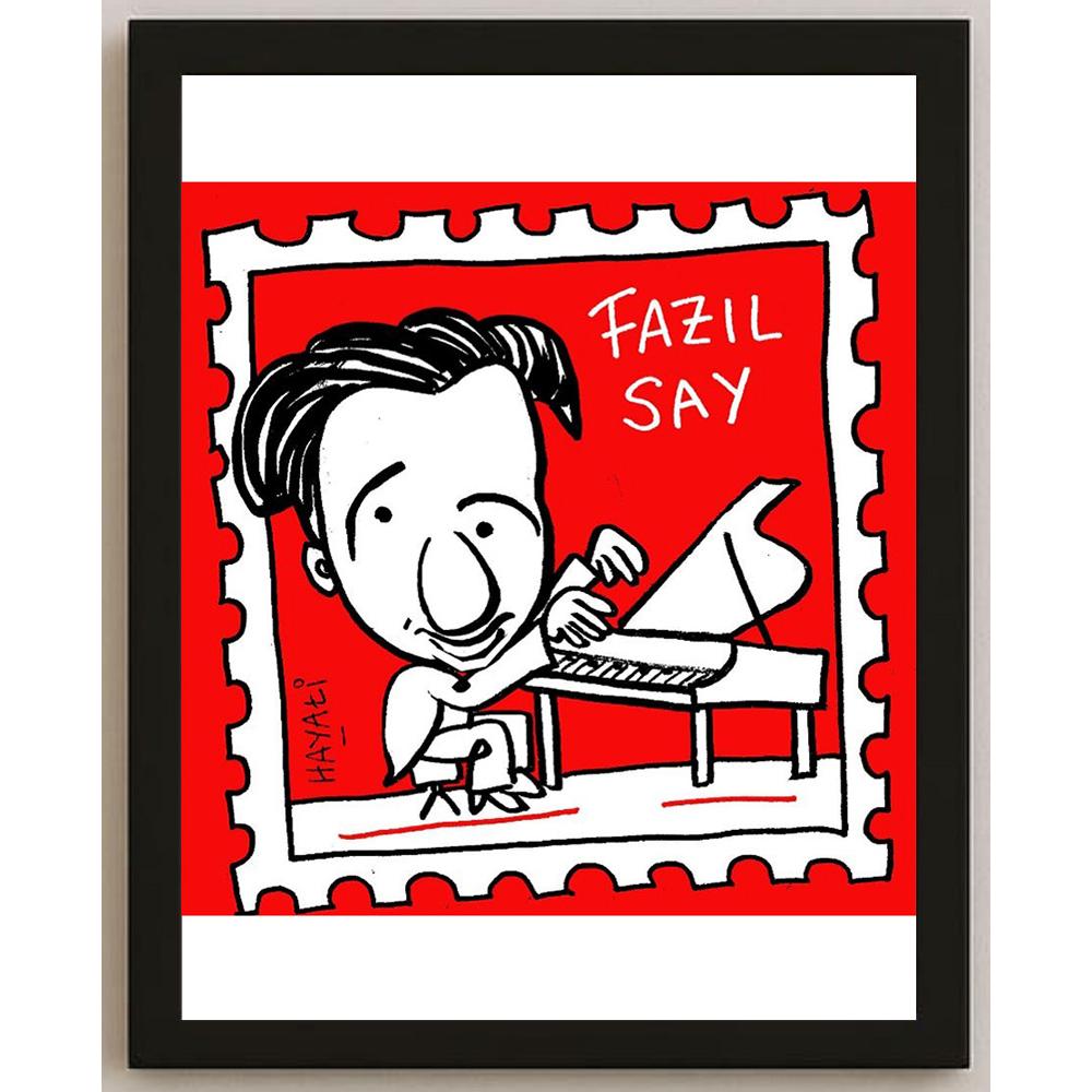 Hayati Boyacıoğlu Kişiye Özel Sertifikalı Sınırlı Fine Art Karikatür Baskı CAD00094