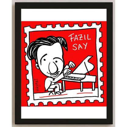 Hayati Boyacıoğlu Kişiye Özel Sertifikalı Sınırlı Fine Art Karikatür Baskı CAD00094