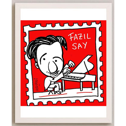 Hayati Boyacıoğlu Kişiye Özel Sertifikalı Sınırlı Fine Art Karikatür Baskı CAD00094