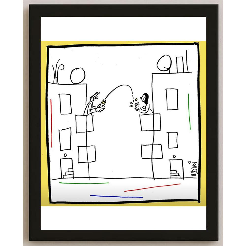 Hayati Boyacıoğlu Kişiye Özel Sertifikalı Sınırlı Fine Art Karikatür Baskı CAD00096