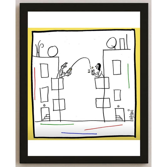 Hayati Boyacıoğlu Kişiye Özel Sertifikalı Sınırlı Fine Art Karikatür Baskı CAD00096