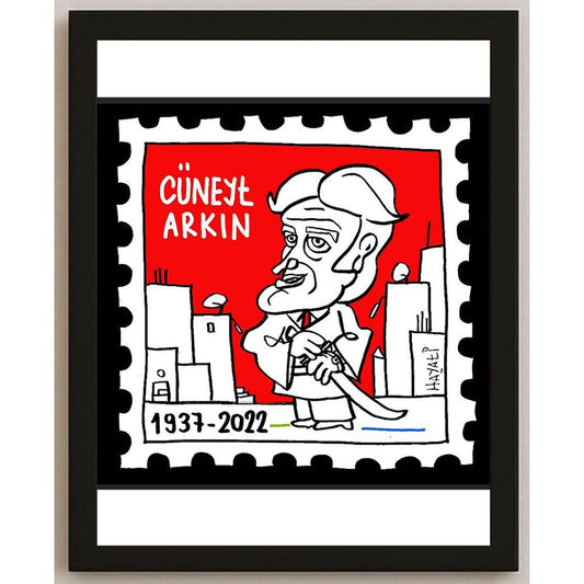 Hayati Boyacıoğlu Kişiye Özel Sertifikalı Sınırlı Fine Art Karikatür Baskı CAD00097
