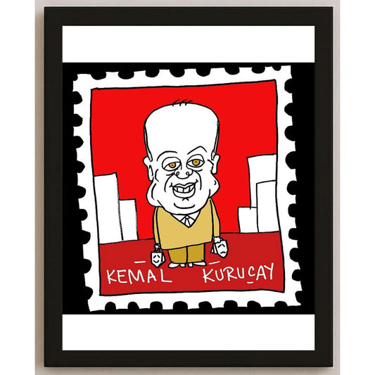 Hayati Boyacıoğlu Kişiye Özel Sertifikalı Sınırlı Fine Art Karikatür Baskı CAD00098