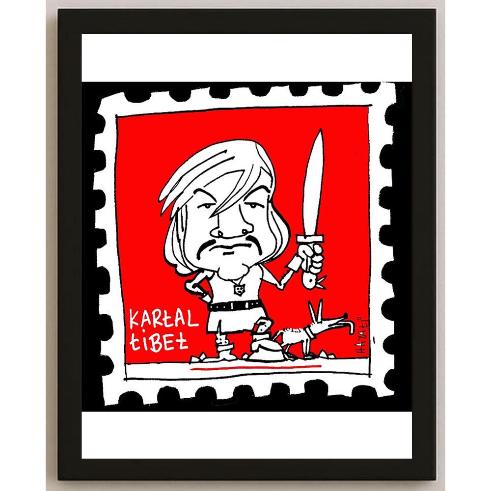Hayati Boyacıoğlu Kişiye Özel Sertifikalı Sınırlı Fine Art Karikatür Baskı CAD00099
