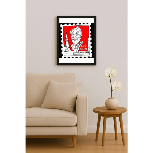 Hayati Boyacıoğlu Kişiye Özel Sertifikalı Sınırlı Fine Art Karikatür Baskı CAD00101