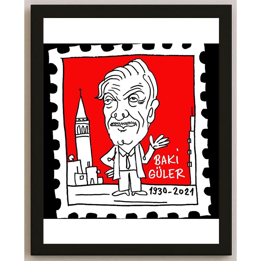 Hayati Boyacıoğlu Kişiye Özel Sertifikalı Sınırlı Fine Art Karikatür Baskı CAD00101