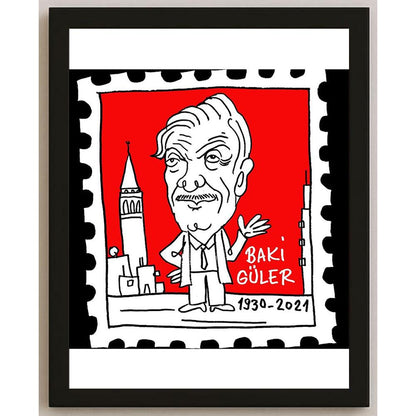 Hayati Boyacıoğlu Kişiye Özel Sertifikalı Sınırlı Fine Art Karikatür Baskı CAD00101