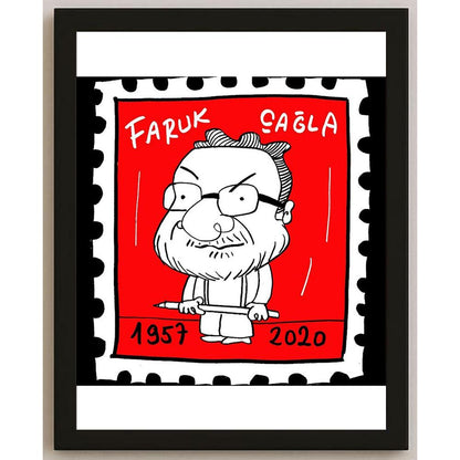 Hayati Boyacıoğlu Kişiye Özel Sertifikalı Sınırlı Fine Art Karikatür Baskı CAD00103