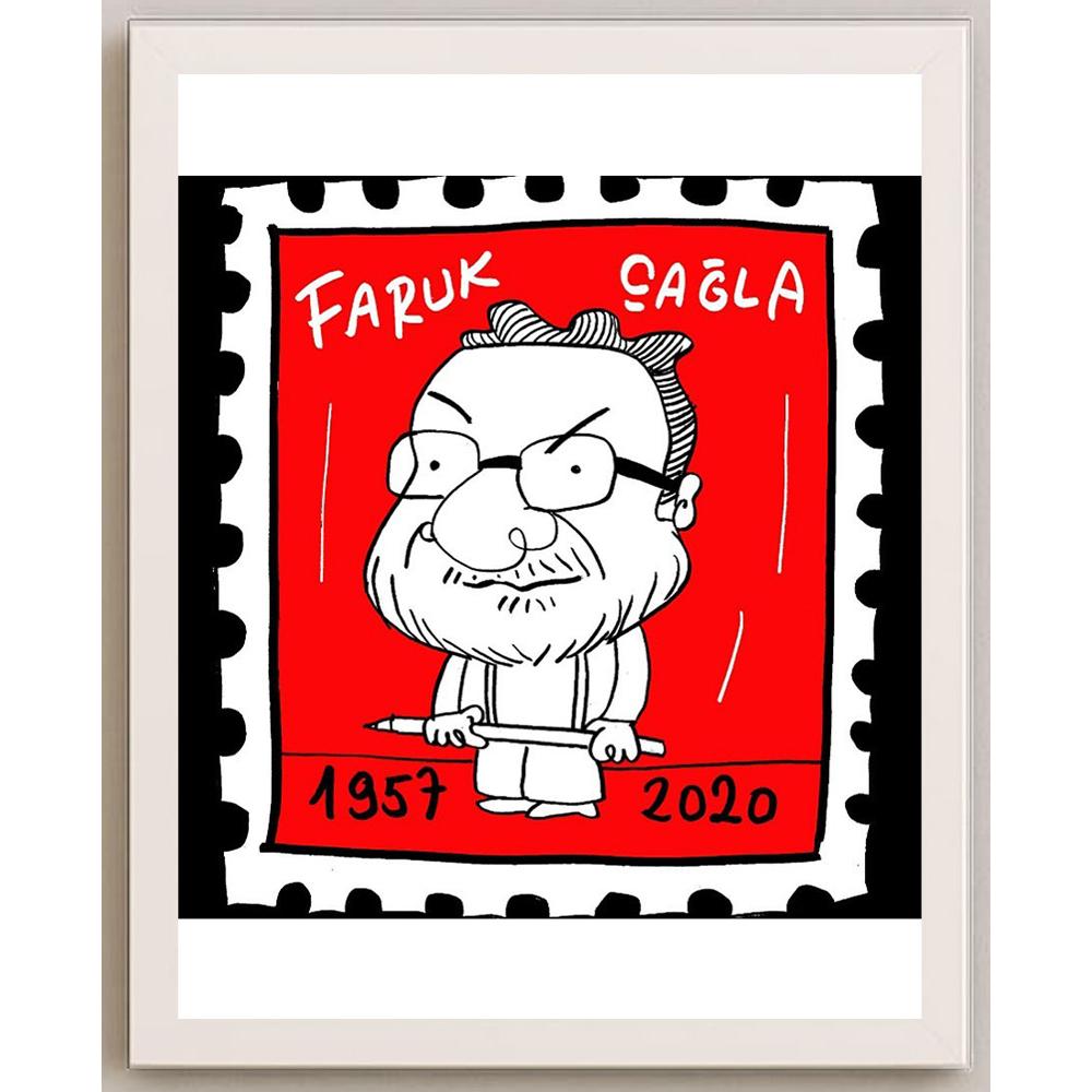 Hayati Boyacıoğlu Kişiye Özel Sertifikalı Sınırlı Fine Art Karikatür Baskı CAD00103