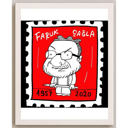 Hayati Boyacıoğlu Kişiye Özel Sertifikalı Sınırlı Fine Art Karikatür Baskı CAD00103