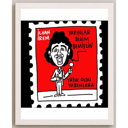 Hayati Boyacıoğlu Kişiye Özel Sertifikalı Sınırlı Fine Art Karikatür Baskı CAD00107