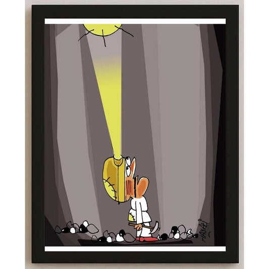 Hayati Boyacıoğlu Kişiye Özel Sertifikalı Sınırlı Fine Art Karikatür Baskı CAD00112