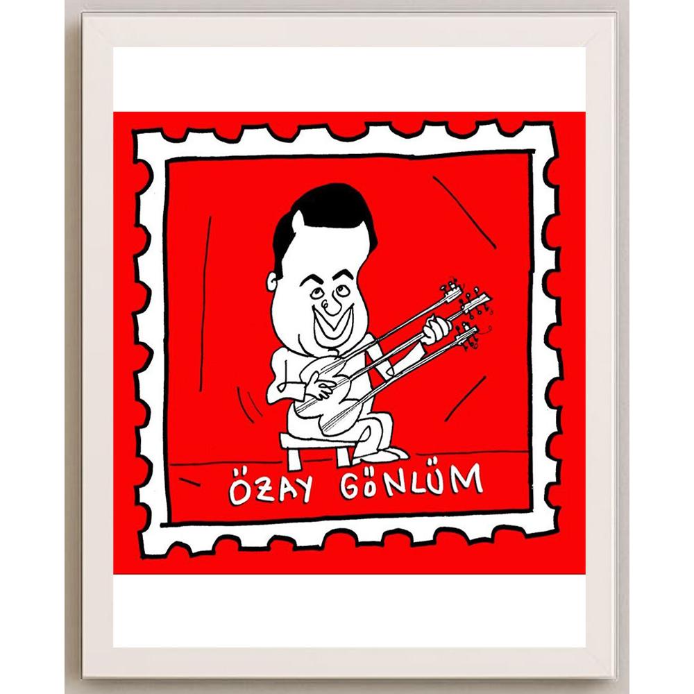 Hayati Boyacıoğlu Kişiye Özel Sertifikalı Sınırlı Fine Art Karikatür Baskı CAD00114
