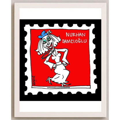 Hayati Boyacıoğlu Kişiye Özel Sertifikalı Sınırlı Fine Art Karikatür Baskı CAD00115