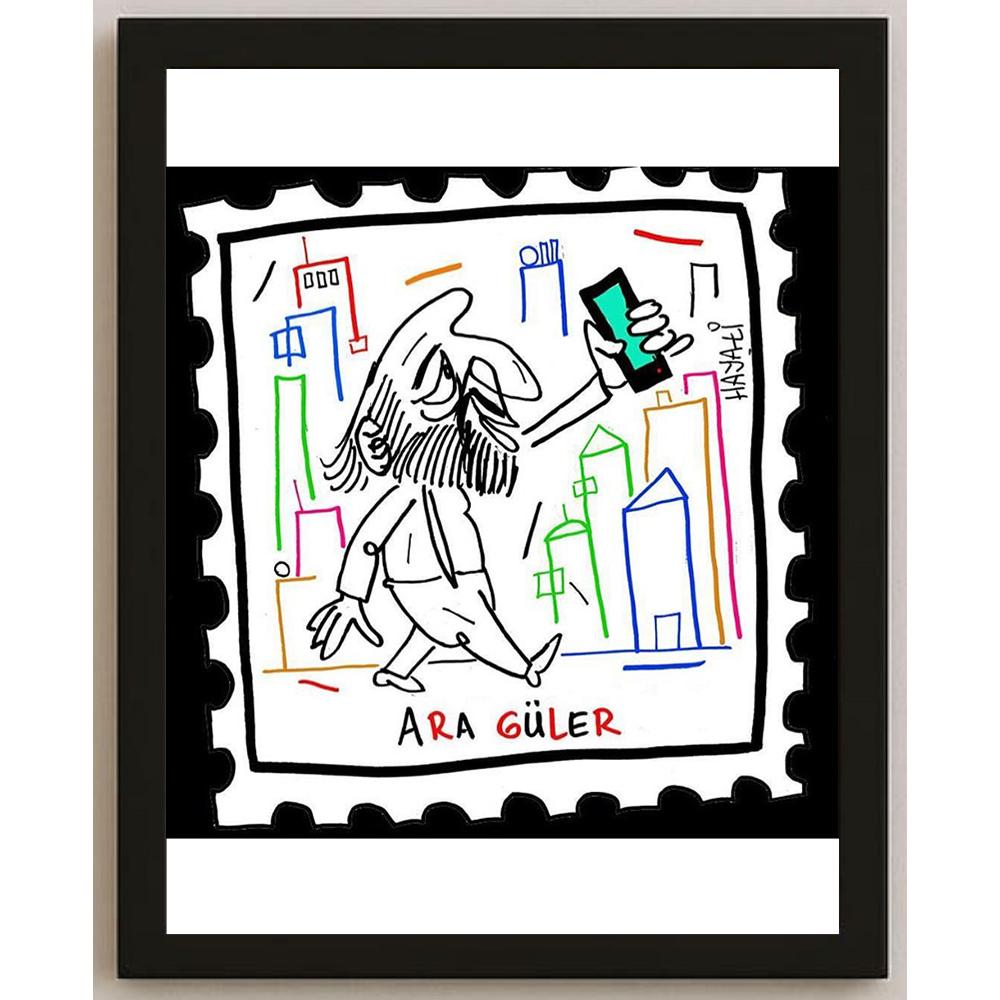 Hayati Boyacıoğlu Kişiye Özel Sertifikalı Sınırlı Fine Art Karikatür Baskı CAD00116