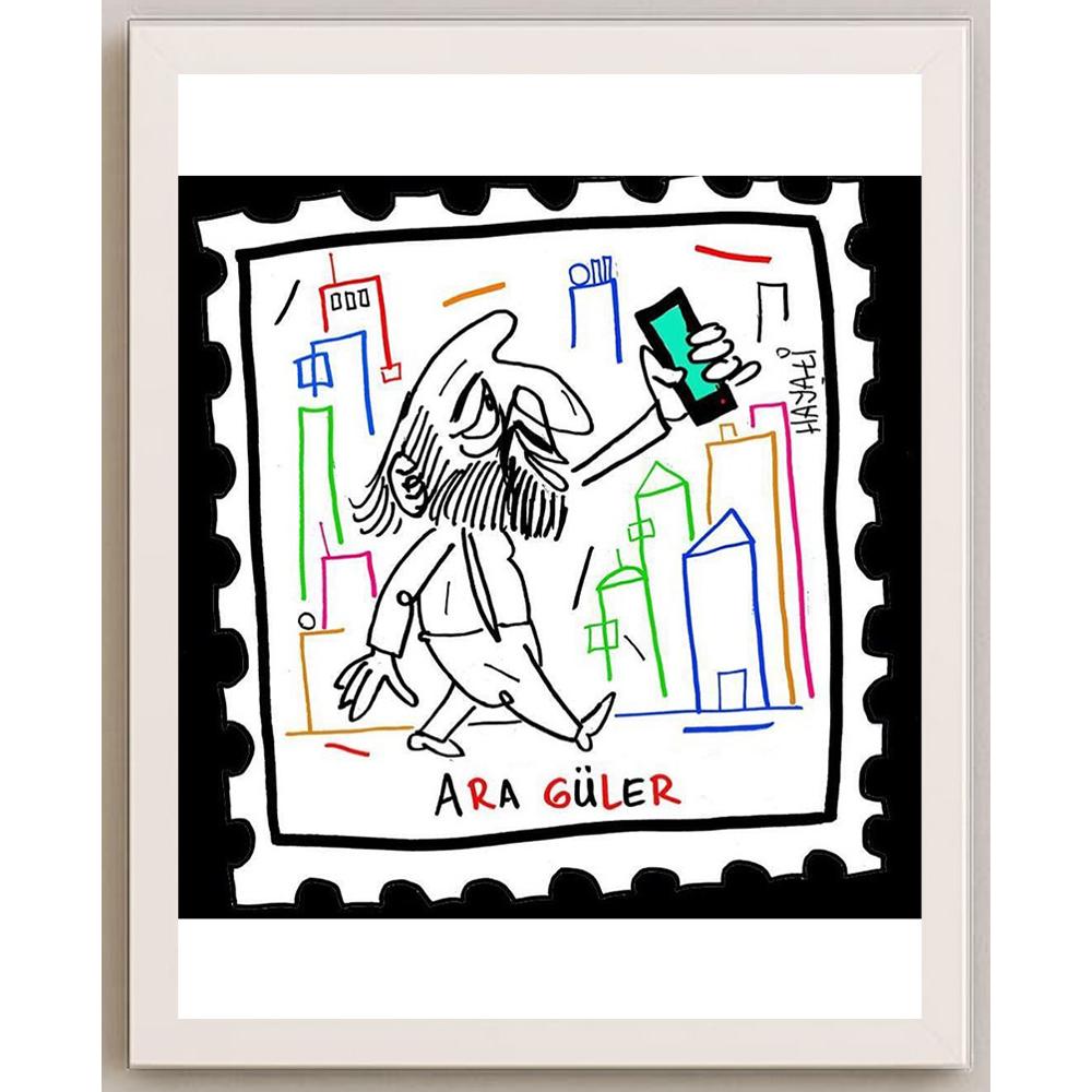 Hayati Boyacıoğlu Kişiye Özel Sertifikalı Sınırlı Fine Art Karikatür Baskı CAD00116