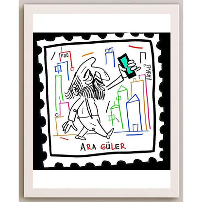 Hayati Boyacıoğlu Kişiye Özel Sertifikalı Sınırlı Fine Art Karikatür Baskı CAD00116
