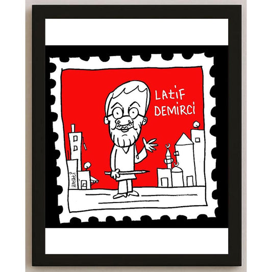 Hayati Boyacıoğlu Kişiye Özel Sertifikalı Sınırlı Fine Art Karikatür Baskı CAD00119