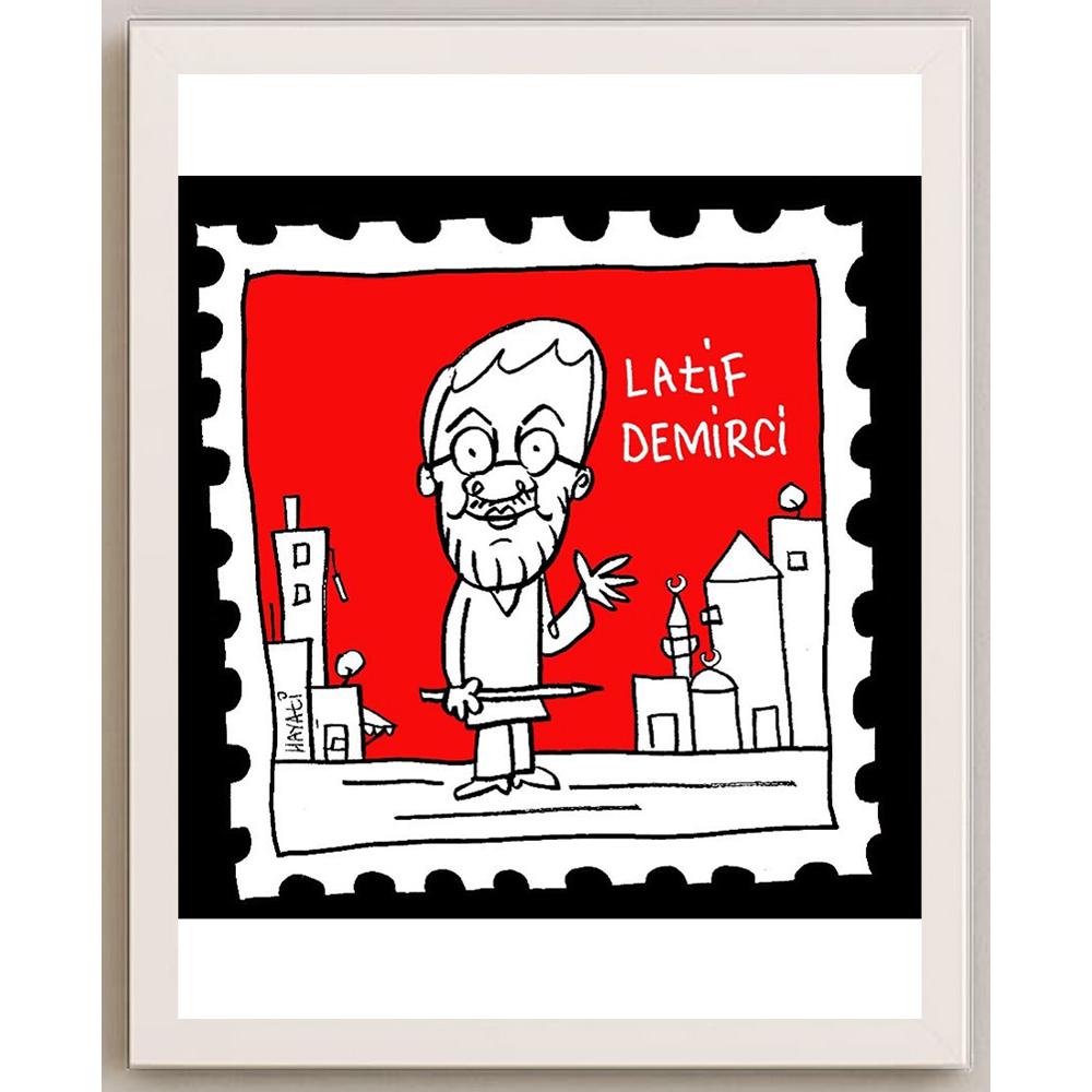 Hayati Boyacıoğlu Kişiye Özel Sertifikalı Sınırlı Fine Art Karikatür Baskı CAD00119