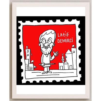 Hayati Boyacıoğlu Kişiye Özel Sertifikalı Sınırlı Fine Art Karikatür Baskı CAD00119
