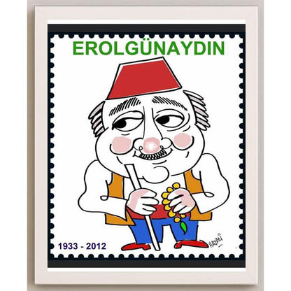 Hayati Boyacıoğlu Kişiye Özel Sertifikalı Sınırlı Fine Art Karikatür Baskı CAD00122