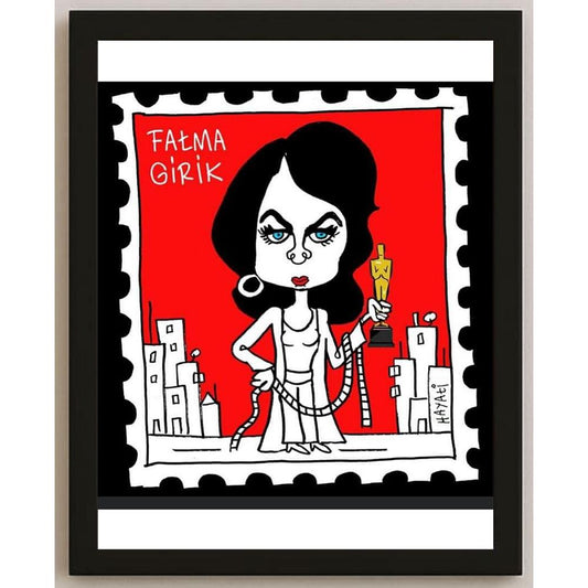 Hayati Boyacıoğlu Kişiye Özel Sertifikalı Sınırlı Fine Art Karikatür Baskı CAD00123