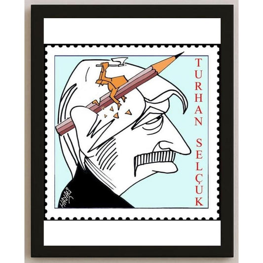 Hayati Boyacıoğlu Kişiye Özel Sertifikalı Sınırlı Fine Art Karikatür Baskı CAD00124