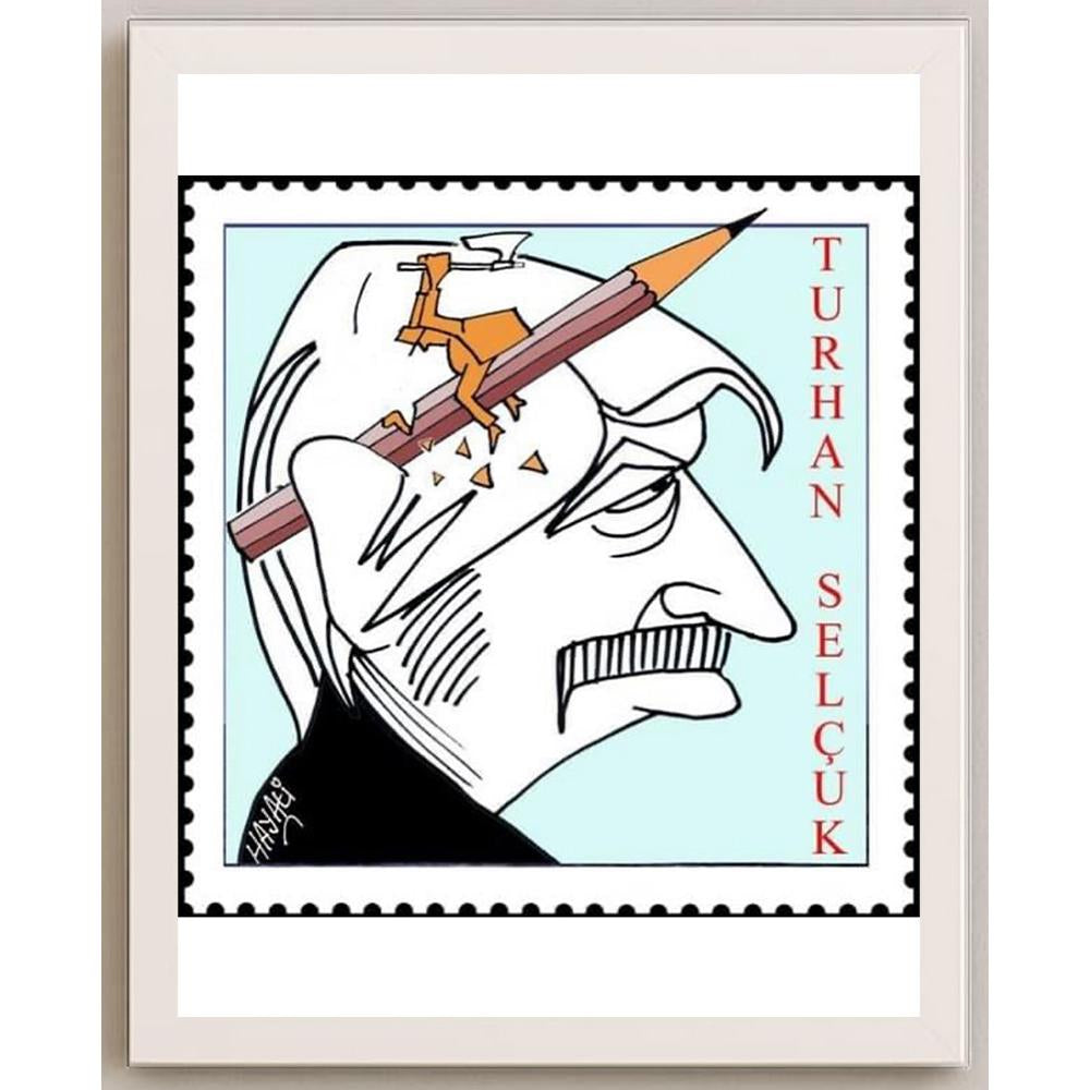 Hayati Boyacıoğlu Kişiye Özel Sertifikalı Sınırlı Fine Art Karikatür Baskı CAD00124
