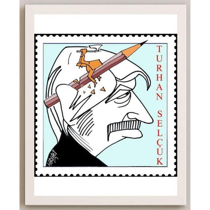Hayati Boyacıoğlu Kişiye Özel Sertifikalı Sınırlı Fine Art Karikatür Baskı CAD00124