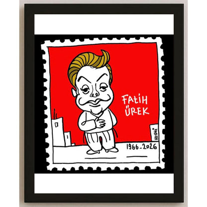 Hayati Boyacıoğlu Kişiye Özel Sertifikalı Sınırlı Fine Art Karikatür Baskı CAD00127