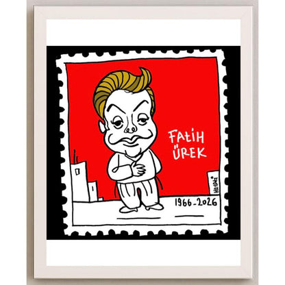 Hayati Boyacıoğlu Kişiye Özel Sertifikalı Sınırlı Fine Art Karikatür Baskı CAD00127