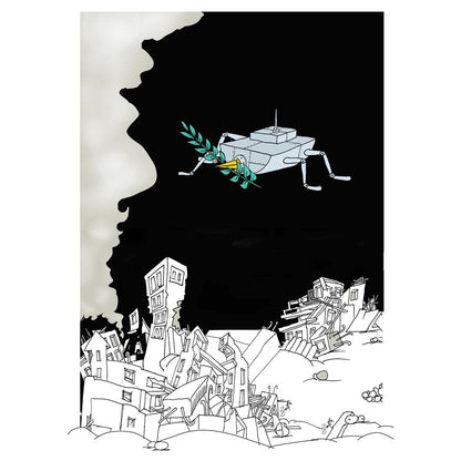 Zoran Mihailovic Kişiye Özel Sertifikalı Sınırlı Fine Art Karikatür Baskı CAD00129