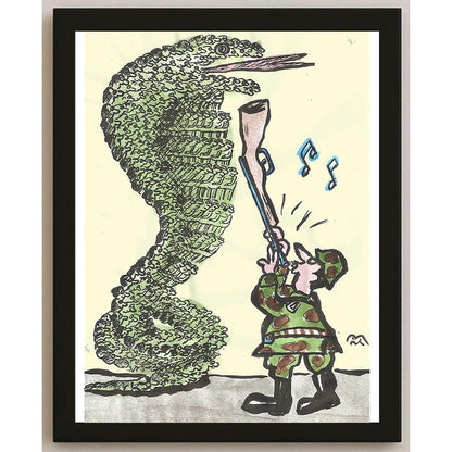 Mileta Miloradovic Kişiye Özel Sertifikalı Sınırlı Fine Art Karikatür Baskı CAD00132