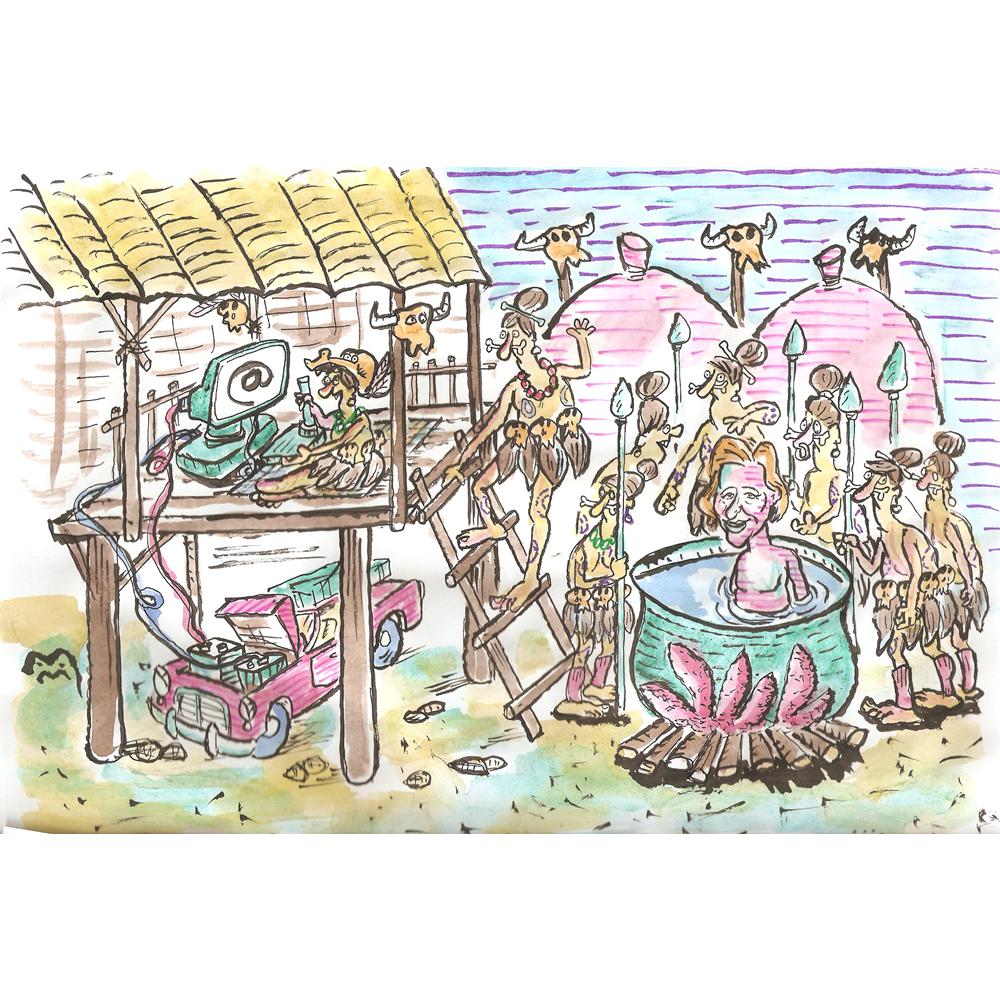 Mileta Miloradovic Kişiye Özel Sertifikalı Sınırlı Fine Art Karikatür Baskı CAD00134