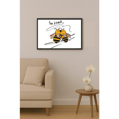 Duygu Sönmez Bee Loved Kişiye Özel Sertifikalı Sınırlı Fine Art Karikatür Baskı CAD00135