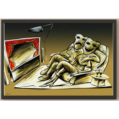 Oğuz Gürel Kişiye Özel Sertifikalı Sınırlı Fine Art Karikatür Baskı CAD00139