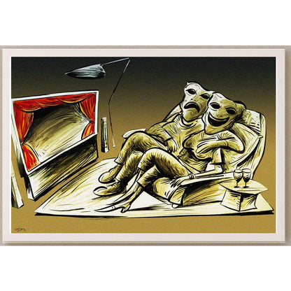 Oğuz Gürel Kişiye Özel Sertifikalı Sınırlı Fine Art Karikatür Baskı CAD00139