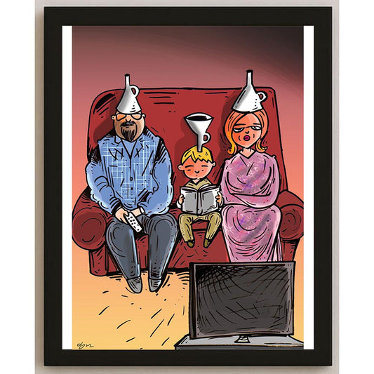 Oğuz Gürel Kişiye Özel Sertifikalı Sınırlı Fine Art Karikatür Baskı CAD00140