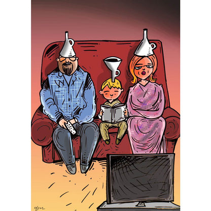 Oğuz Gürel Kişiye Özel Sertifikalı Sınırlı Fine Art Karikatür Baskı CAD00140