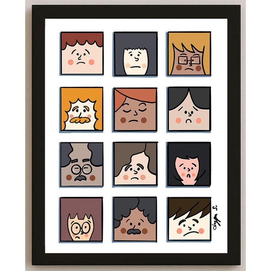 Duygu Sönmez Weight Kişiye Özel Sertifikalı Sınırlı Fine Art Karikatür Baskı CAD00141