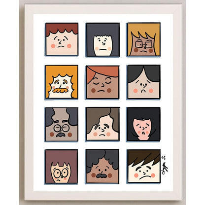 Duygu Sönmez Weight Kişiye Özel Sertifikalı Sınırlı Fine Art Karikatür Baskı CAD00141