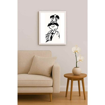 Nezih Danyal Tipler Kişiye Özel Sertifikalı Sınırlı Fine Art Karikatür Baskı NTP00001