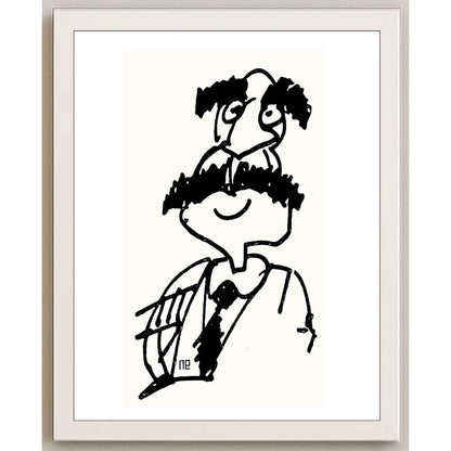 Nezih Danyal Tipler Kişiye Özel Sertifikalı Sınırlı Fine Art Karikatür Baskı NTP00001