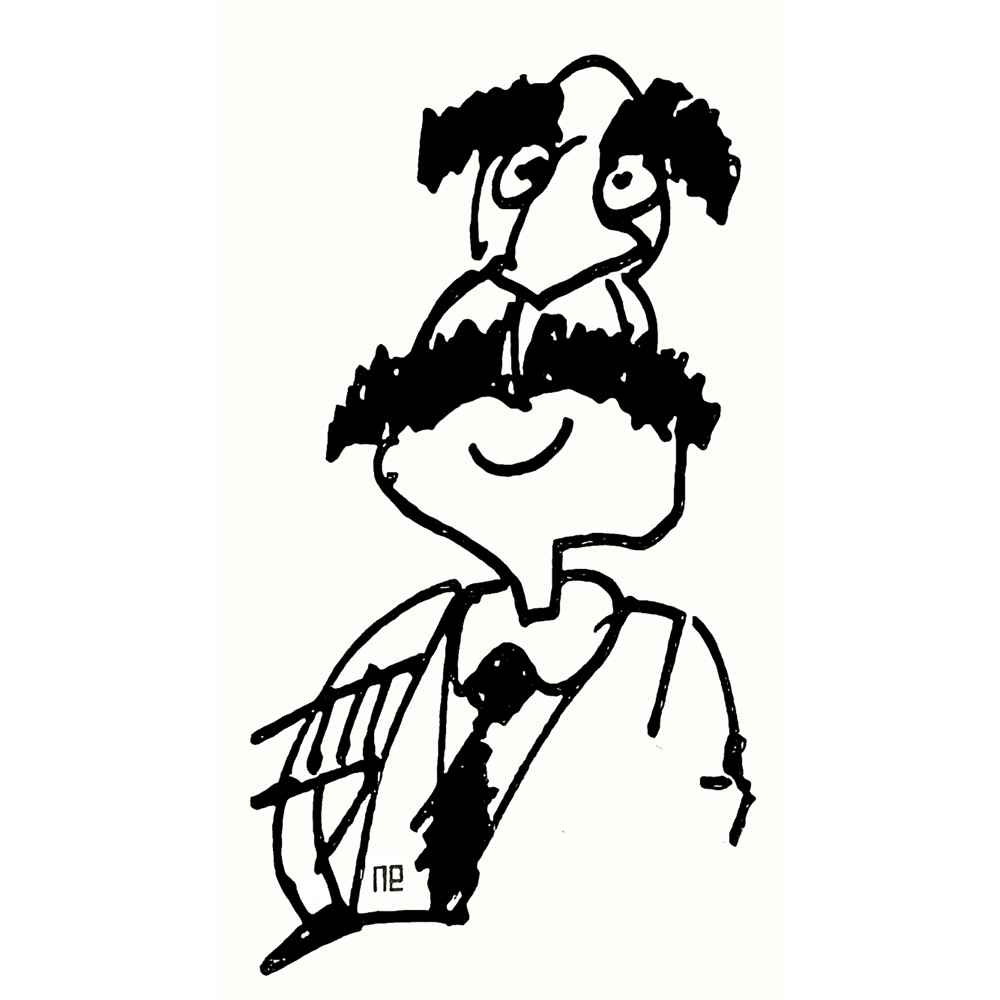 Nezih Danyal Tipler Kişiye Özel Sertifikalı Sınırlı Fine Art Karikatür Baskı NTP00001