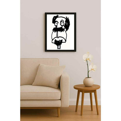 Nezih Danyal Tipler Kişiye Özel Sertifikalı Sınırlı Fine Art Karikatür Baskı NTP00002