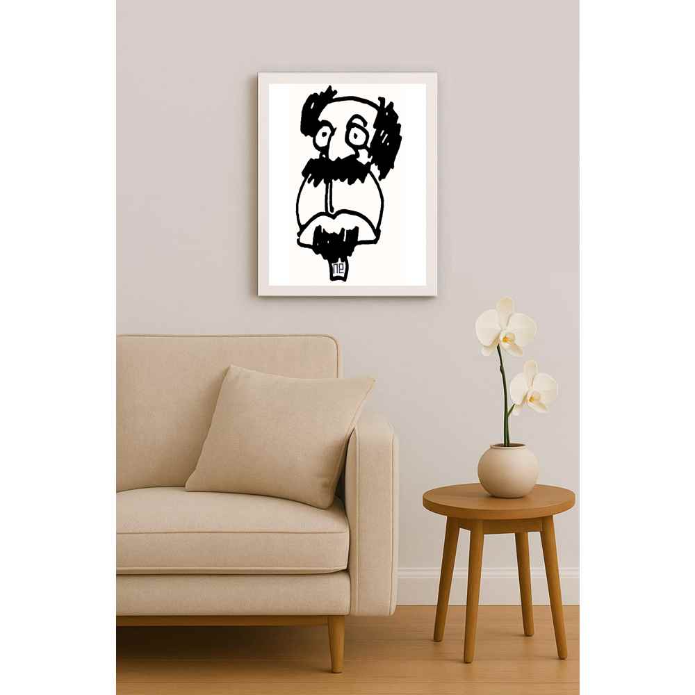 Nezih Danyal Tipler Kişiye Özel Sertifikalı Sınırlı Fine Art Karikatür Baskı NTP00002