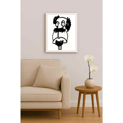 Nezih Danyal Tipler Kişiye Özel Sertifikalı Sınırlı Fine Art Karikatür Baskı NTP00002