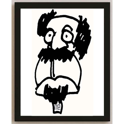 Nezih Danyal Tipler Kişiye Özel Sertifikalı Sınırlı Fine Art Karikatür Baskı NTP00002