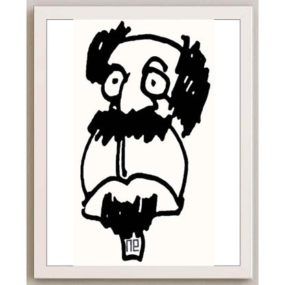 Nezih Danyal Tipler Kişiye Özel Sertifikalı Sınırlı Fine Art Karikatür Baskı NTP00002