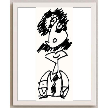 Nezih Danyal Tipler Kişiye Özel Sertifikalı Sınırlı Fine Art Karikatür Baskı NTP00003